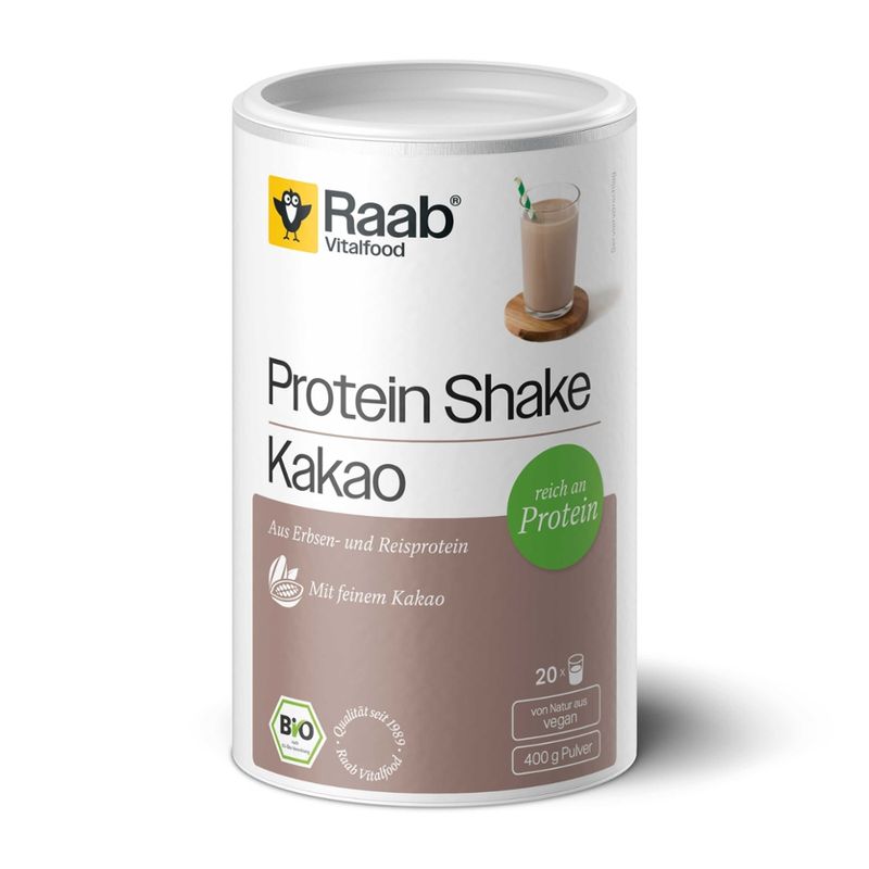 Raab Vitalfood BIO Protein Shake Kakao (ohne Soja) - Produktbild
