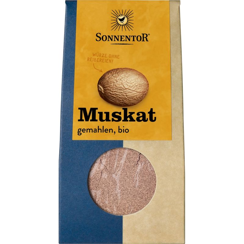 Sonnentor Muskatnuss gemahlen, Packung - Produktbild