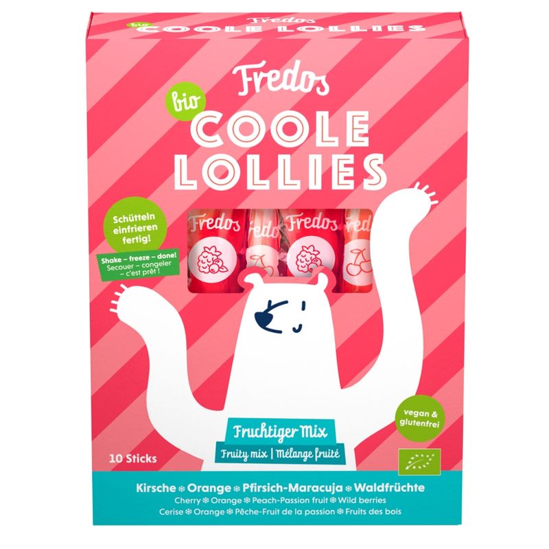 Fredos SO Coole Lollies Fruchtiger Mix, 10 x 30 ml, Fredos, bio - Produktbild