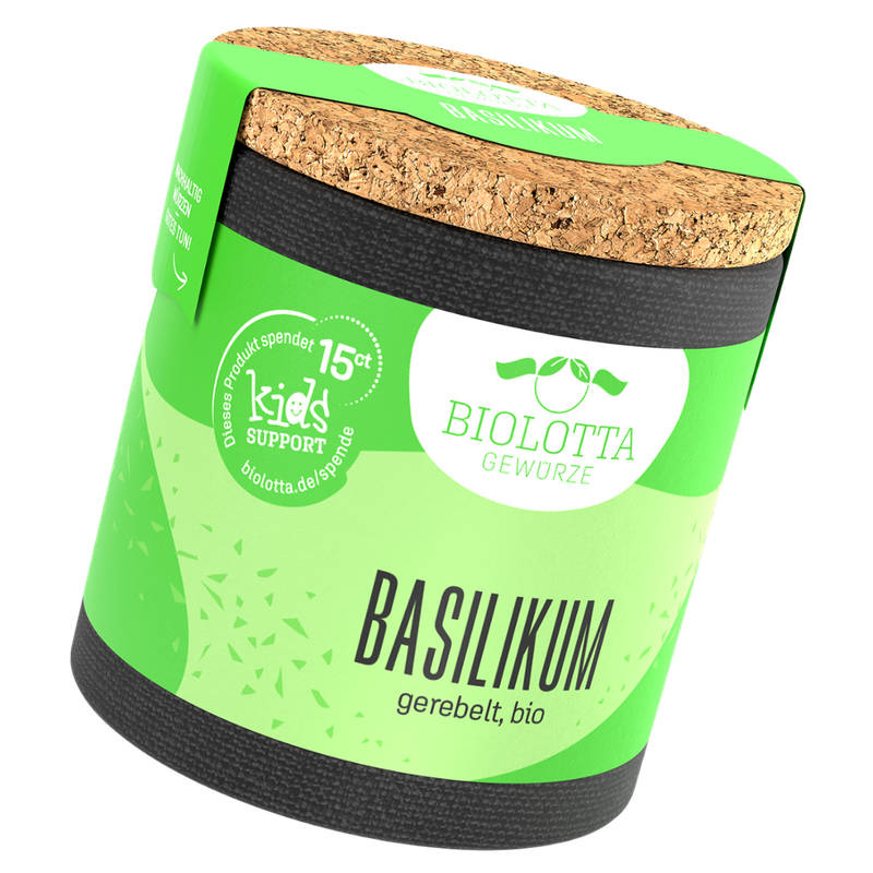 Biolotta Biolotta Korkdose Basilikum gerebelt, bio - Produktbild