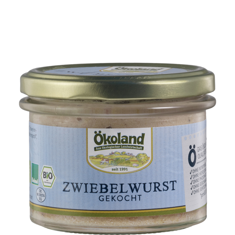 ÖKOLAND Zwiebelwurst gekocht in Gourmet-Qualität - Produktbild