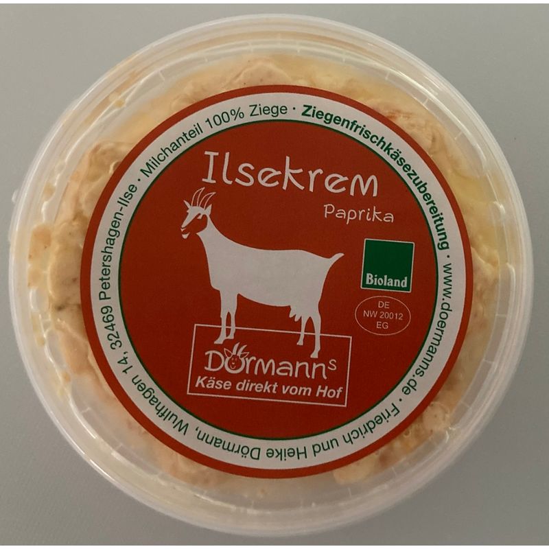 Dörmanns Ilsekrem Paprika - Ziegenfrischkäse - Produktbild