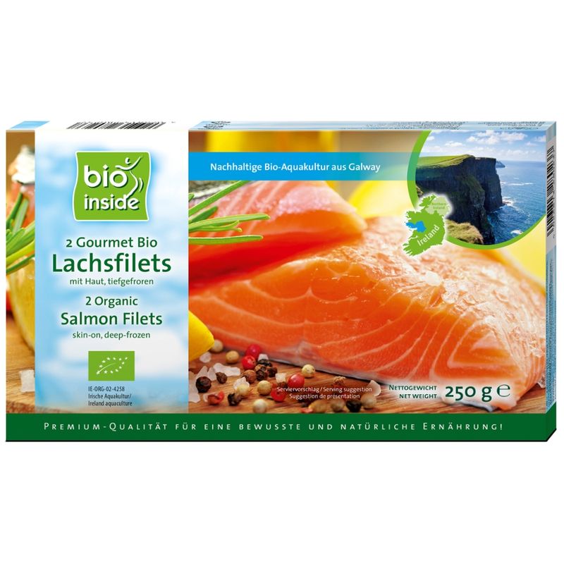 bio inside Gourmet Bio Lachsfilets mit Haut - Produktbild