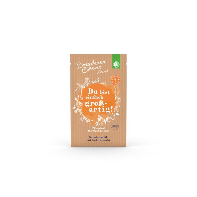 Dresdner Essenz Naturell DE Naturell Pflegebad Bio-Orange/ Yuzu 60g - Produktbild