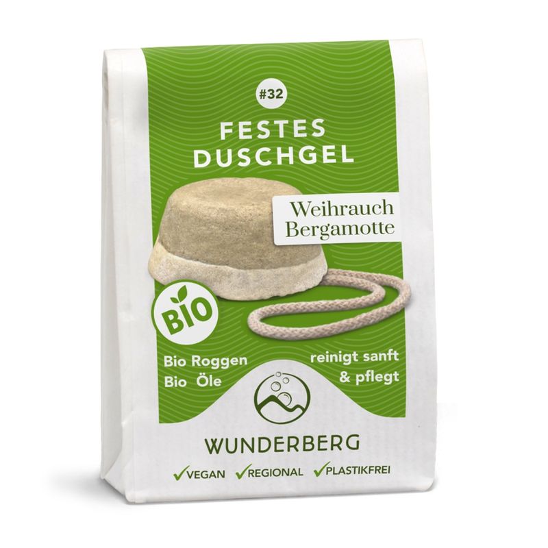 Wunderberg Festes Duschgel #32 Weihrauch – Bergamotte - Produktbild