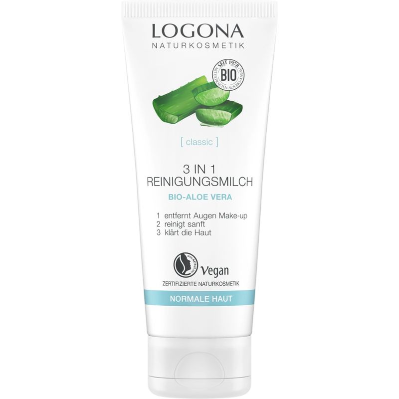 Logona [Classic] 3 in 1 Reinigungsmilch Bio-Aloe Vera - Produktbild