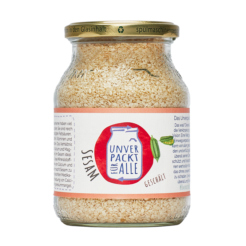Unverpackt für alle Sesam, geschält, EG Bio, MMP-gr, 325g - Produktbild