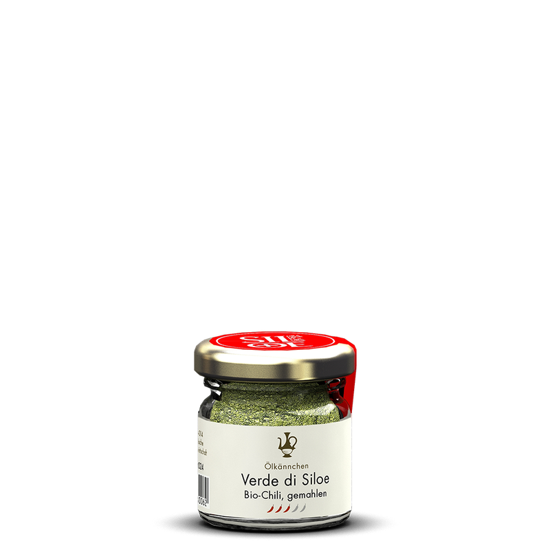 Ölkännchen Ölkännchen Verde di Siloe, grünes Chili Pulver, Toskana IT 15g im Gläschen - Produktbild