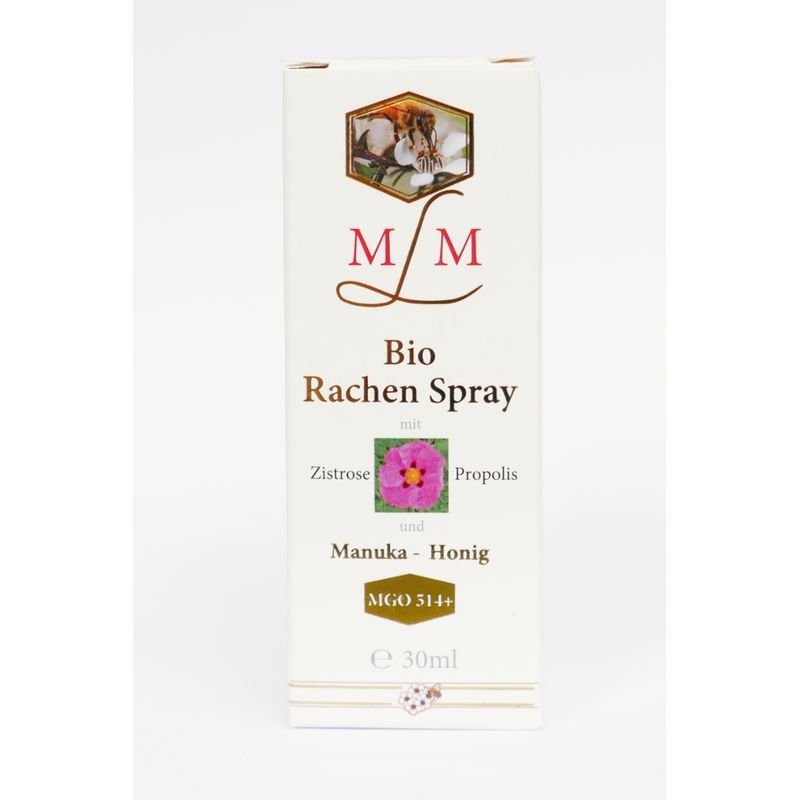 MLM MLM Manuka Cistus Rachen Spray  Bio mit Propolis im Mironglas - Produktbild