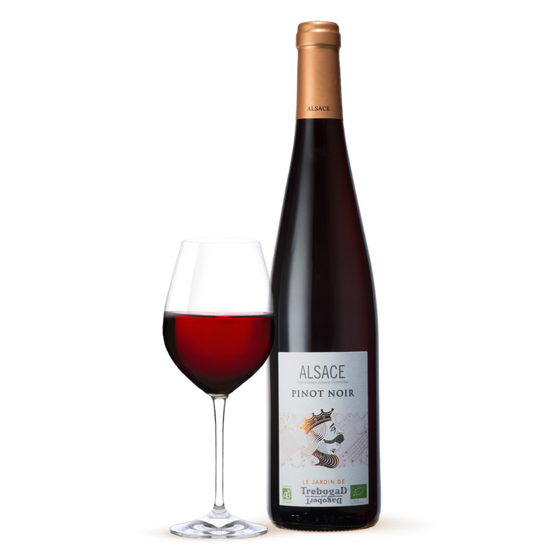 CAVE DU ROI DAGOBERT AOP ALSACE PINOT NOIR 75 CL JARDIN DE TREBOGAD - Produktbild