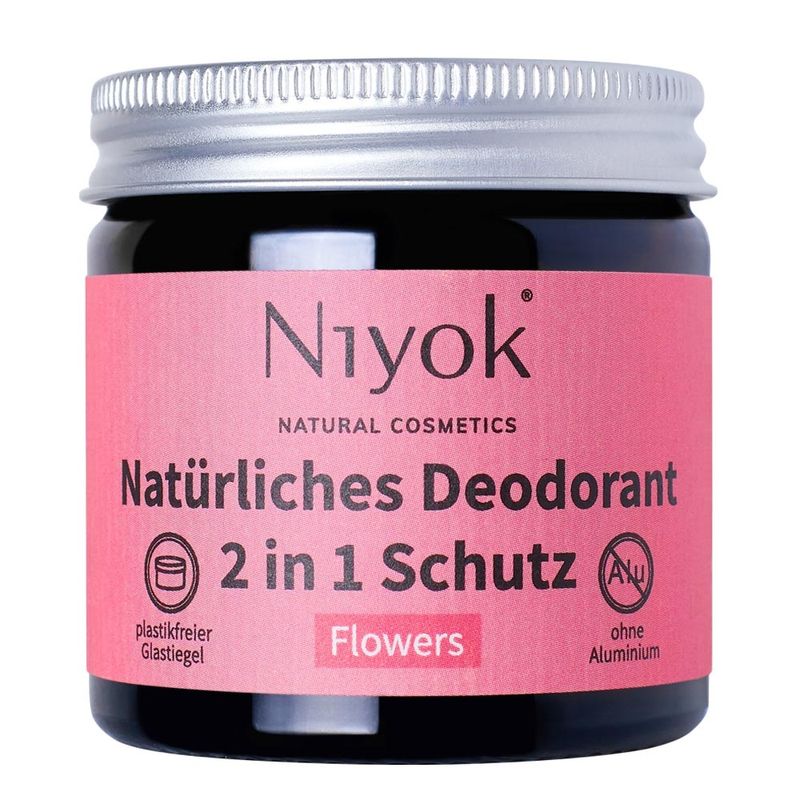 Niyok NIYOK - Crème Déodorante Anti-Transpirante 2 en 1 : Fleurs - Produktbild