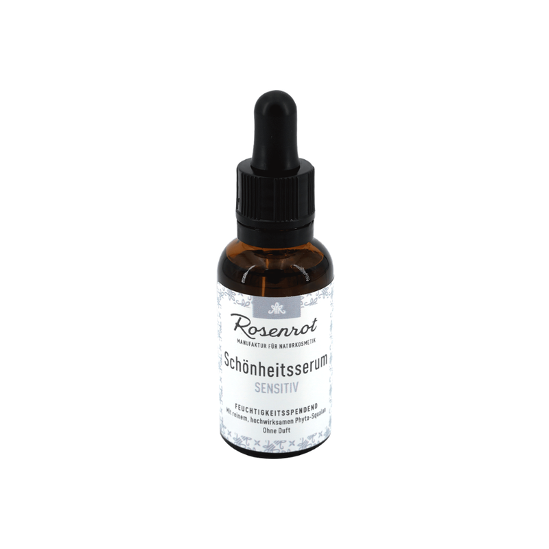 Rosenrot Naturkosmetik Schönheitsserum Duftfrei - 30ml - Schönheitsserum pur und 100% natürlich für ein seidig und weiches Hautgefühl. - Produktbild