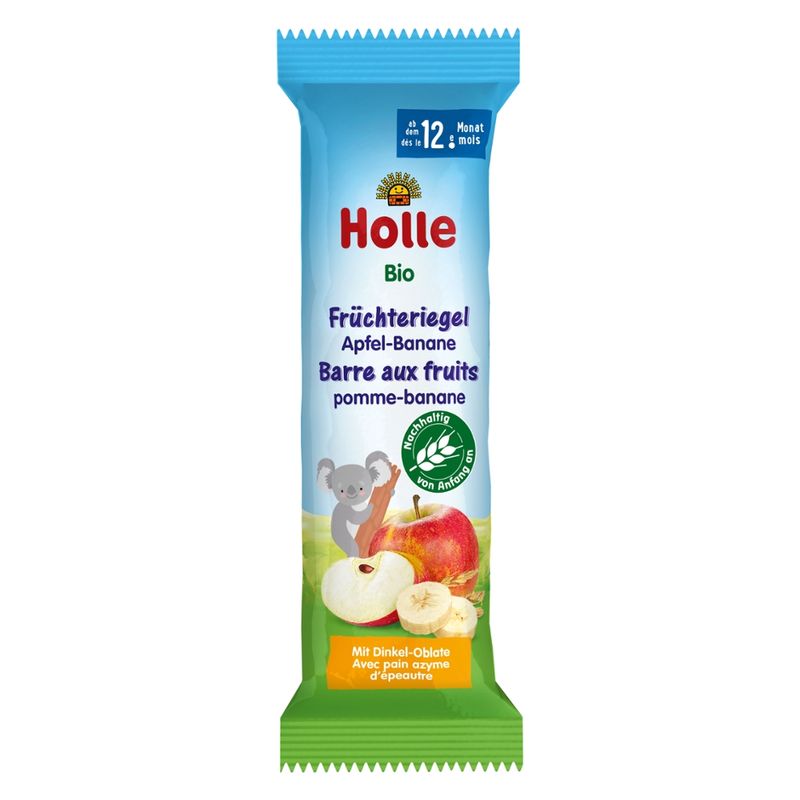 Holle  Bio-Früchteriegel Apfel-Banane - Produktbild