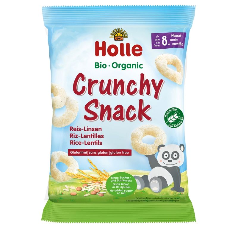 Holle  Bio-Crunchy Snack Reis-Linsen - Produktbild