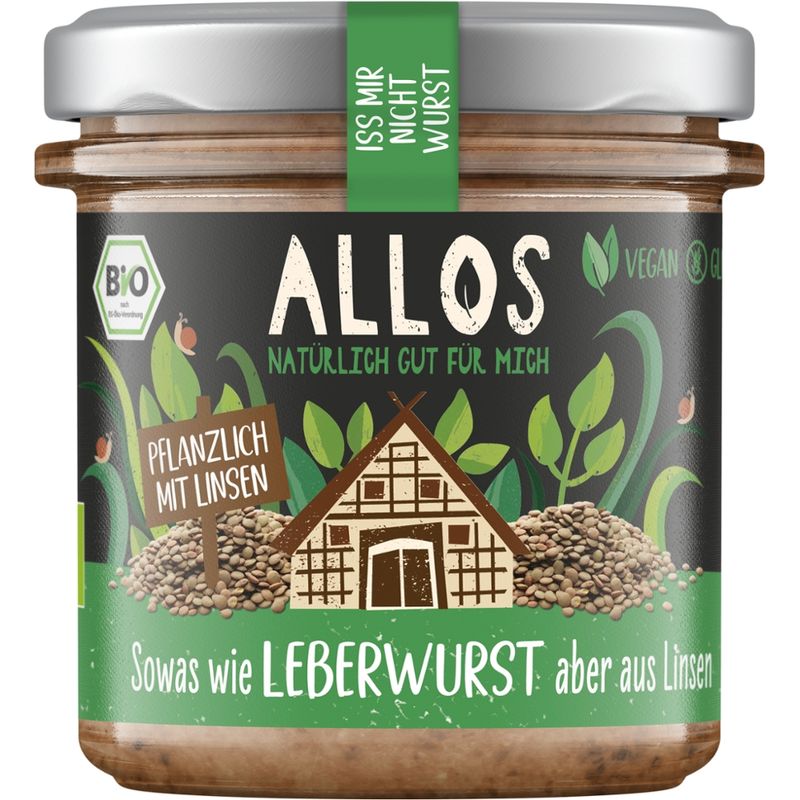 Allos Iss mir nicht Wurst - Sowas wie LEBERWURST aber aus Linsen - Produktbild