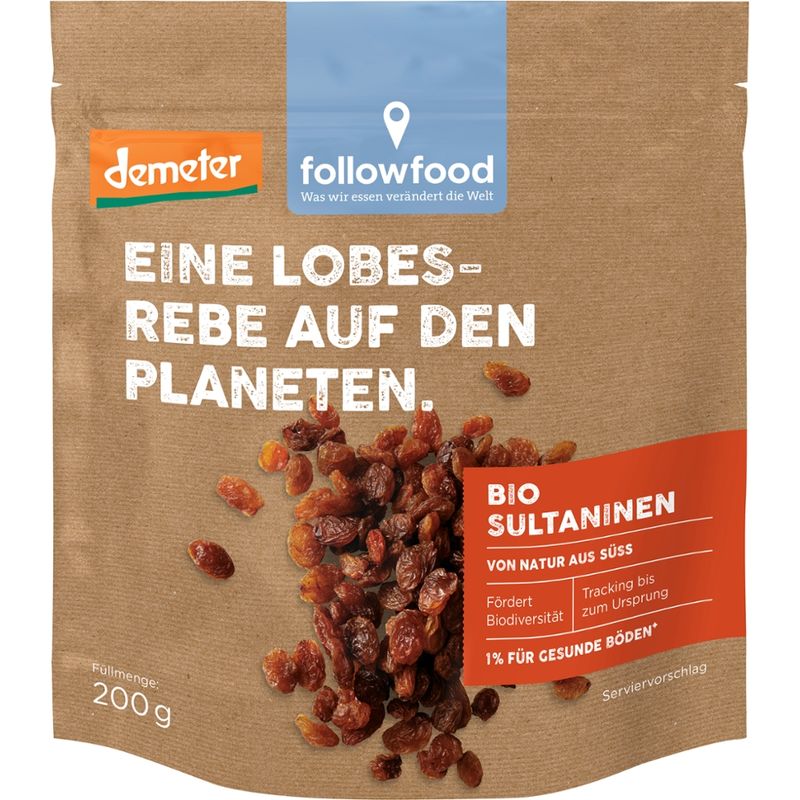 followfood Bio Sultaninen von Natur aus süß - Produktbild