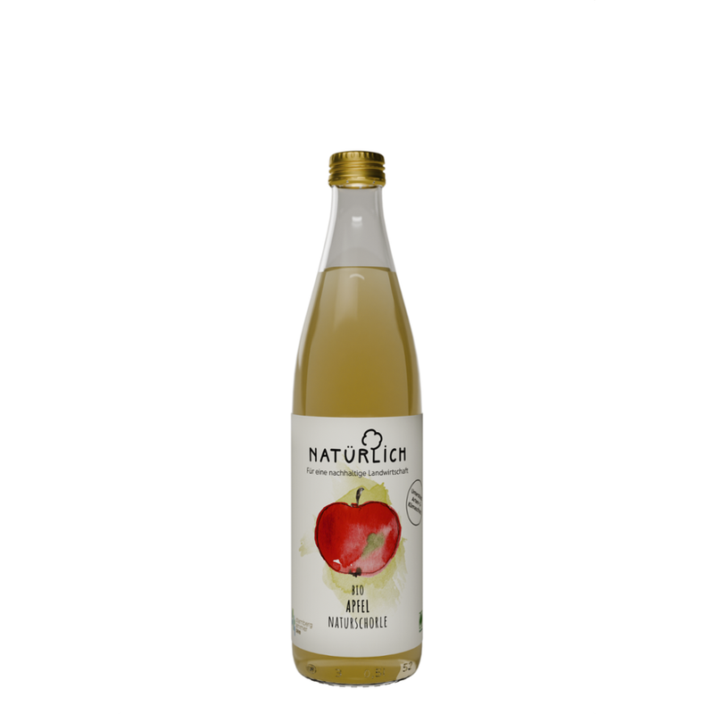 Natürlich Apfel Schorle - naturtrübe Schorle aus Direktsaft aus Äpfel vom eigenen Anbau am Ammersee - Produktbild