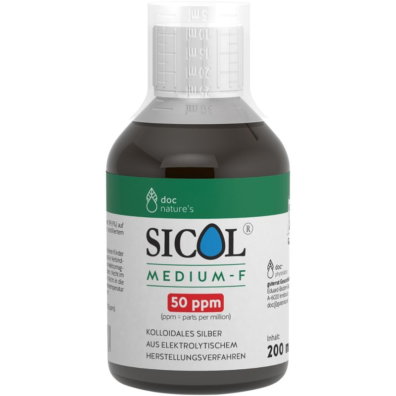 GESUND & Leben Reformqualität seit 1995 doc nature’s SICOL® medium-F (50 ppm) - Produktbild