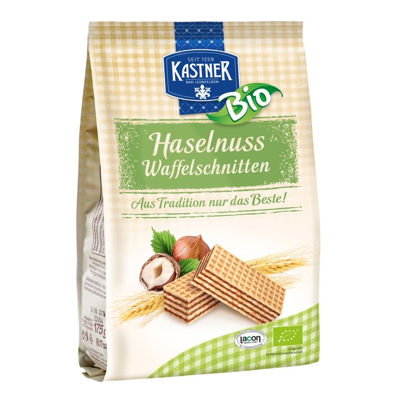 Kastner Bio-Haselnuss Waffel 175g - Produktbild