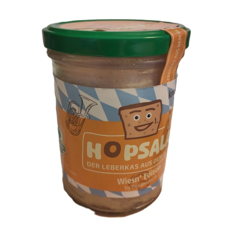 Freiländer Bio Geflügel Hopsala Leberkas 400 g, im Glas, zum Aufbacken - Produktbild