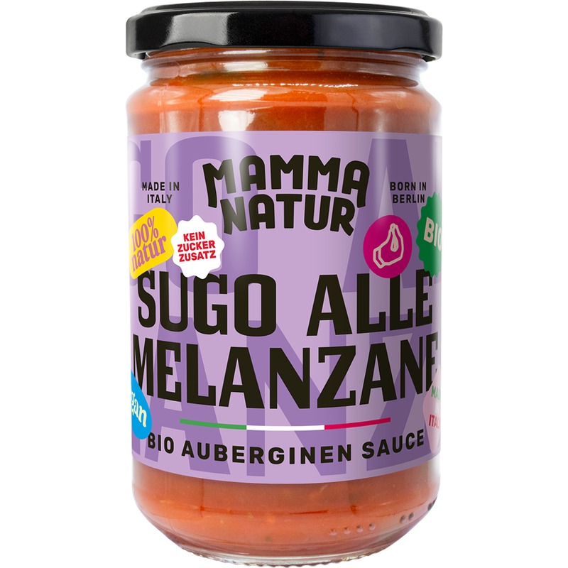 MAMMA NATUR Sugo alle melanzane Bio - Bio Auberginen Sauce - Produktbild