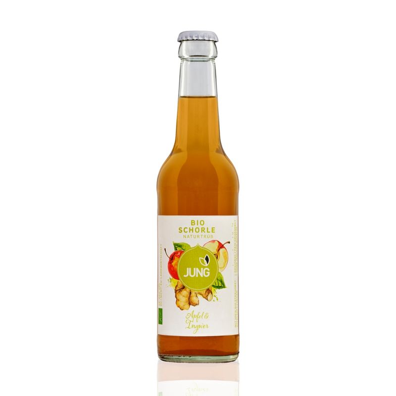 Jung Fruchtsäfte Jung Bio Apfel-Ingwer Schorle aus dem Schwarzwald - Produktbild