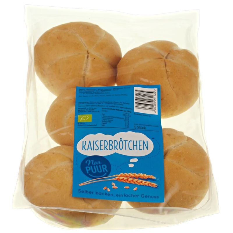 Nur Puur Kaiserbrötchen, 5 Stück - Produktbild