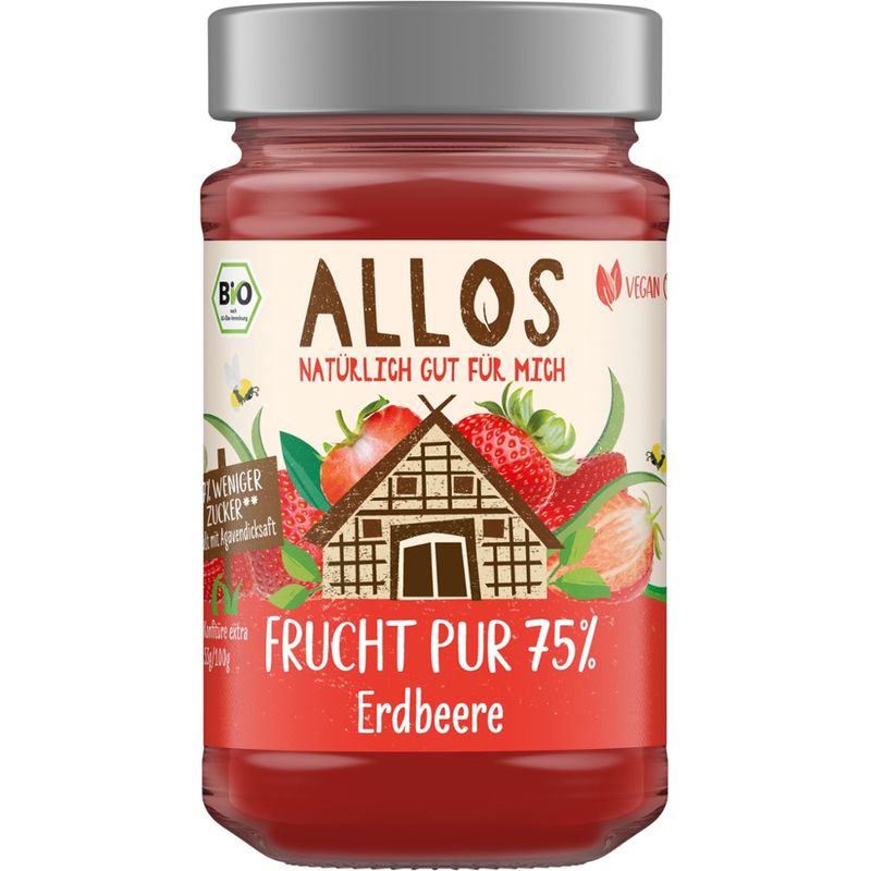 Allos Frucht Pur 75% Erdbeere - Produktbild