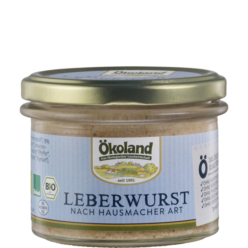 ÖKOLAND Leberwurst nach Hausmacher Art in Gourmet-Qualität - Produktbild