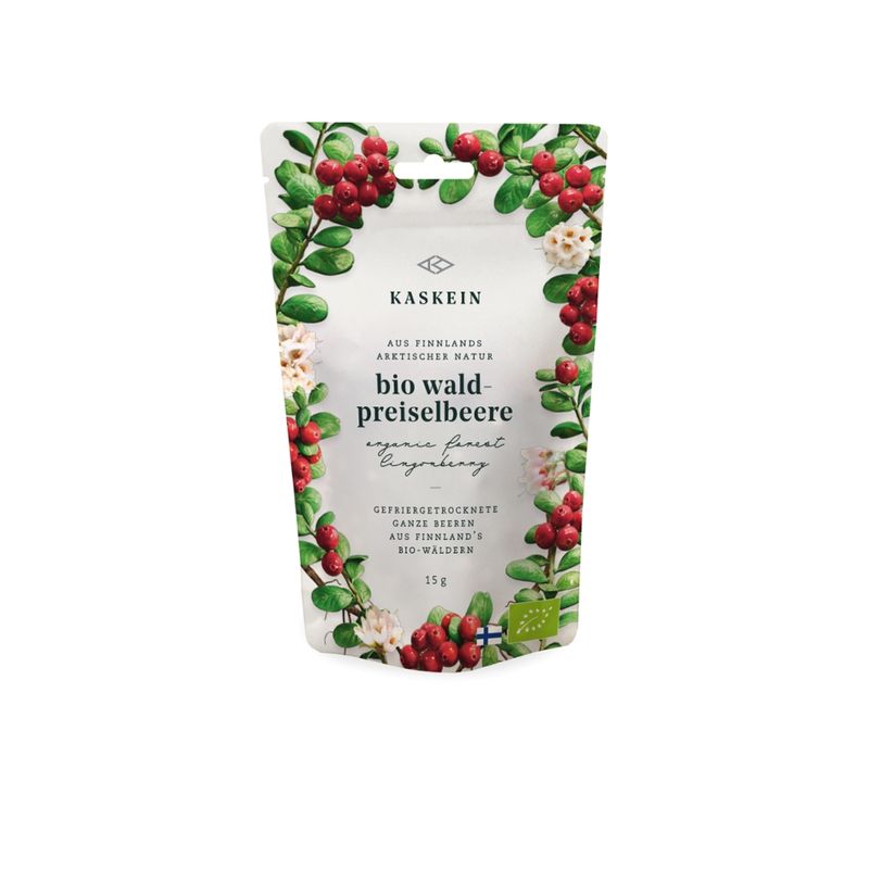 Kaskein gefriergetrocknete Bio Waldpreiselbeere - Produktbild