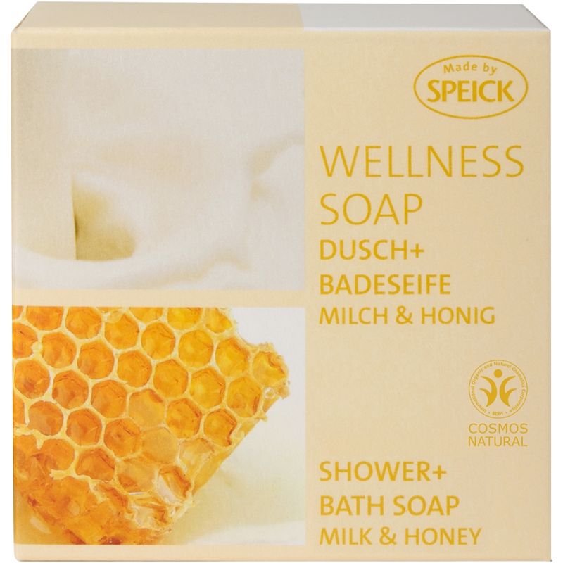 Made by Speick Wellness Soap, Dusch + Badeseife Milch & Honig - Produktbild