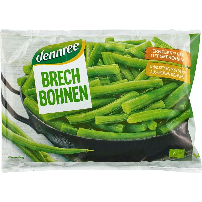 dennree Brechbohnen, erntefrisch tiefgefroren - Produktbild