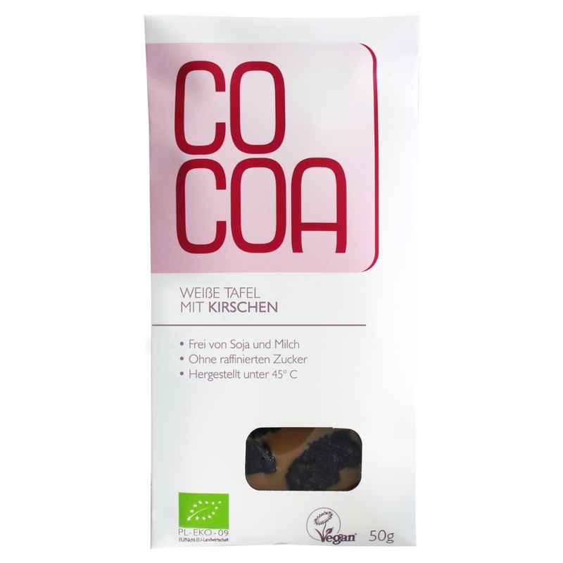 Cocoa Cocoa Weiße Tafel mit Kirschen - Produktbild