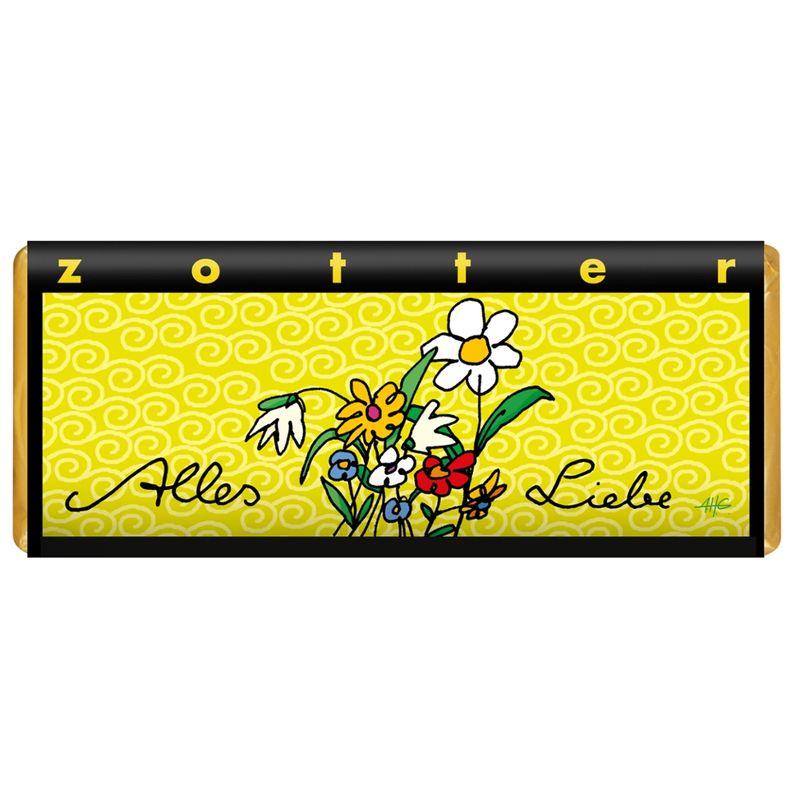 Zotter Schokolade Alles Liebe - Himbeer Kokos - Produktbild