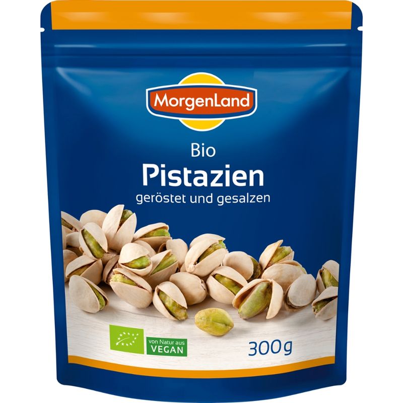 MorgenLand Bio Pistazien geröstet und gesalzen - Produktbild