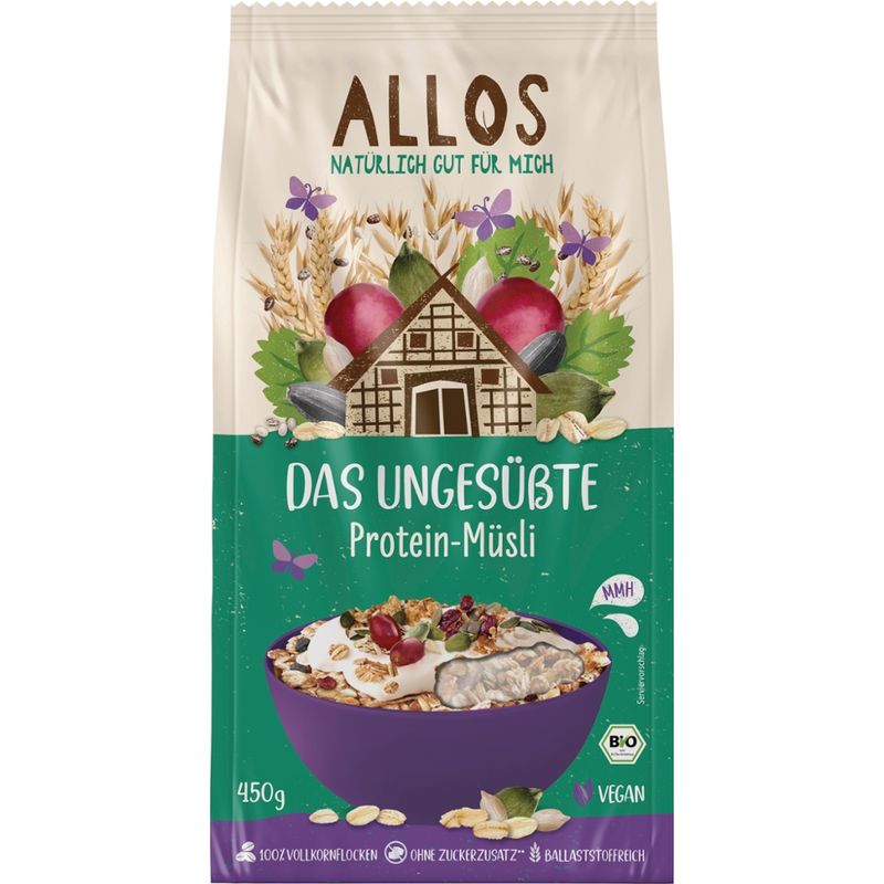 Allos Das Ungesüßte Protein-Müsli - Produktbild