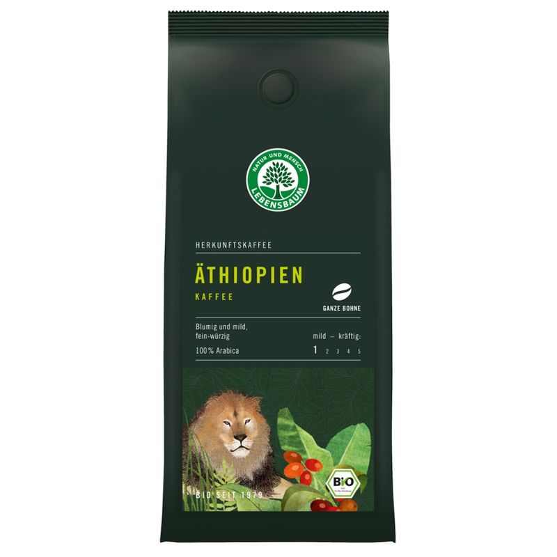LEBENSBAUM Äthiopien Kaffee, ganze Bohne - Produktbild