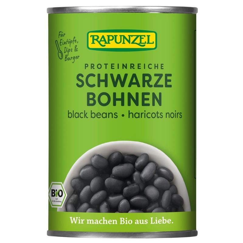 Rapunzel Schwarze Bohnen in der Dose - Produktbild