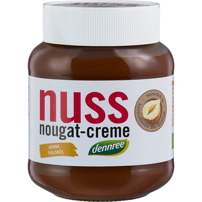 dennree Nuss-Nougat-Creme mit 13% Haselnüssen - Produktbild