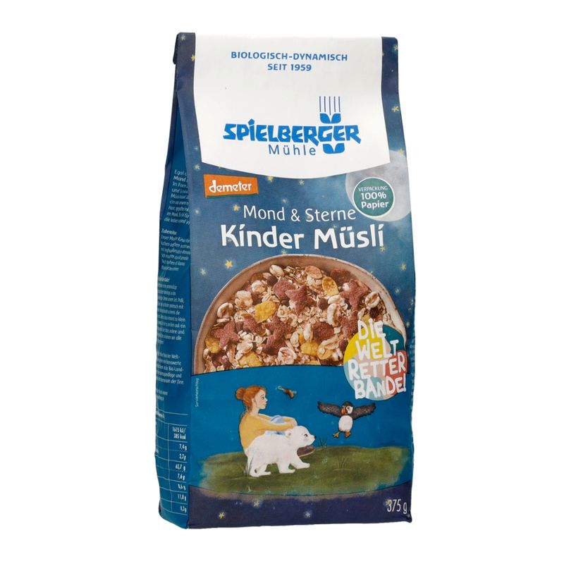 Spielberger Mühle Mond & Sterne Kinder Müsli, demeter - Produktbild