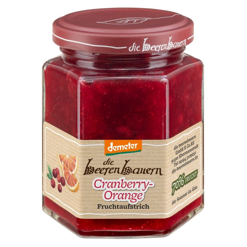 die beerenbauern Cranberry-Orange Fruchtaufstrich - Produktbild