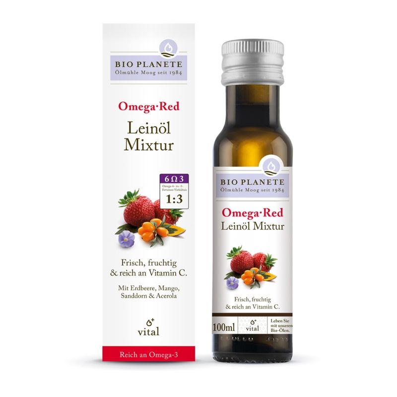 BIO PLANÈTE Omega Red Leinöl-Mixtur - Produktbild
