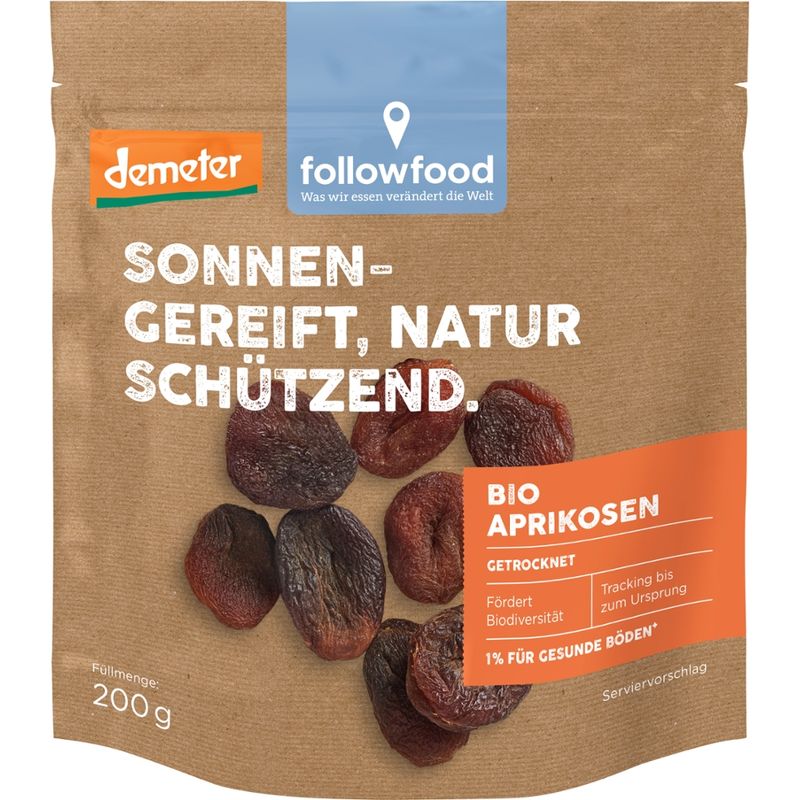 followfood Bio Aprikosen entsteint, getrocknet - Produktbild