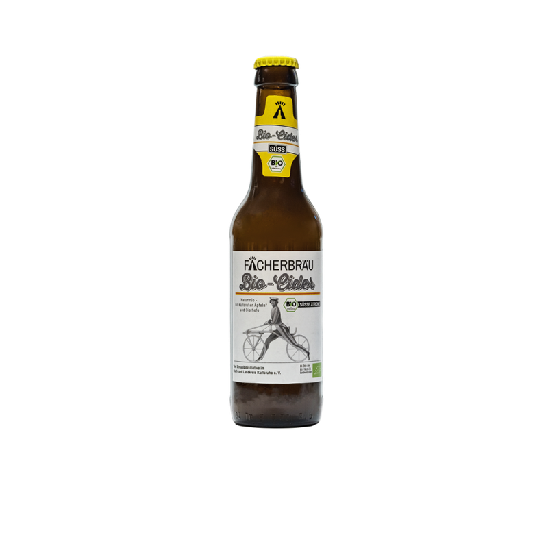 Fächerbräu Bio-Cider süß naturtrüb Flasche 0,33Liter - Produktbild