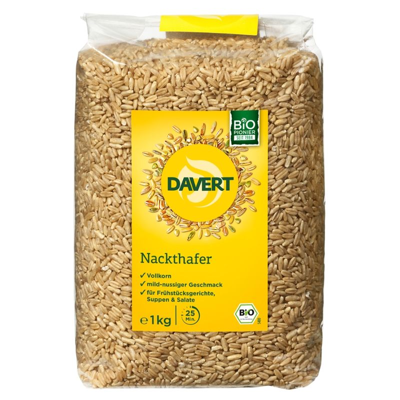 Davert Nackthafer 1kg - Produktbild