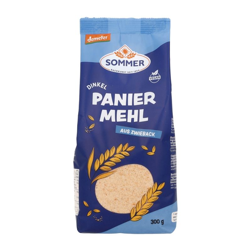 Sommer Demeter Dinkel Paniermehl aus feinem Zwieback - Produktbild