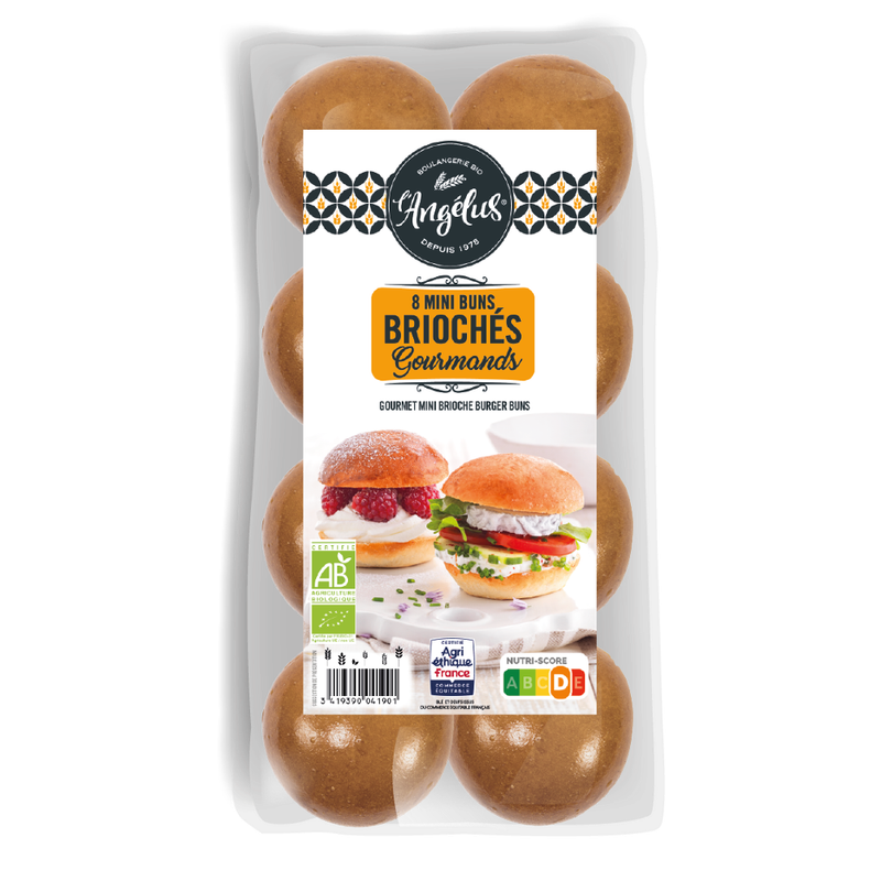 L'Angélus Gourmet Mini Brioche Burger Buns 8x25g - Produktbild