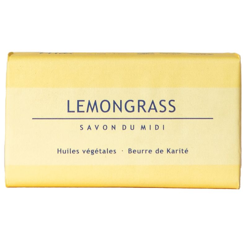 Savon du Midi Seife mit Karité-Butter Lemongrass 100g aus Bio Pflanzenölen in 100% Papier Verpackung ZERO PLASTIC - Produktbild