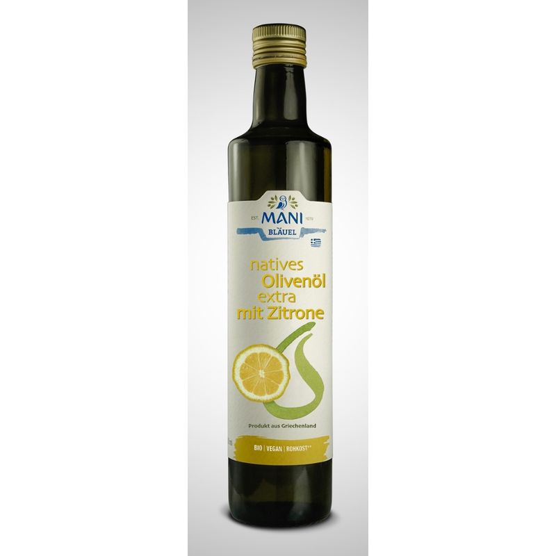 MANI® MANI natives Olivenöl extra mit Zitrone, bio - Produktbild