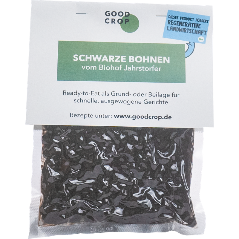 GOOD CROP Ready-To-Eat Black Turtle Bohnen (ungekühlt haltbar) - Produktbild